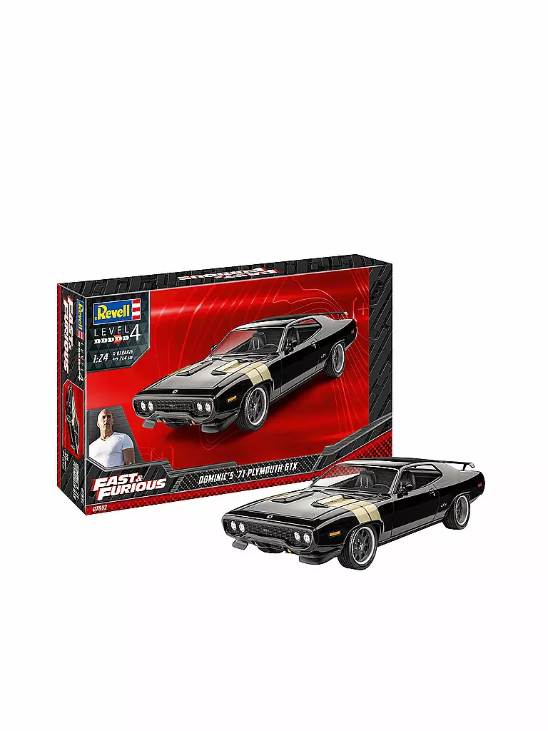 REVELL | Modellbausatz - Fast & Furious - Dominic's 1971 Plymouth GTX 07692 | keine Farbe