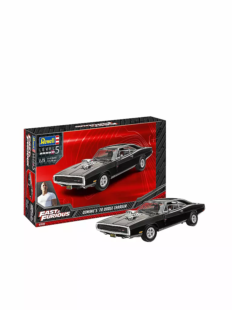 REVELL | Modellbausatz - Fast & Furious - Dominics 1970 Dodge Charger 07693 | keine Farbe