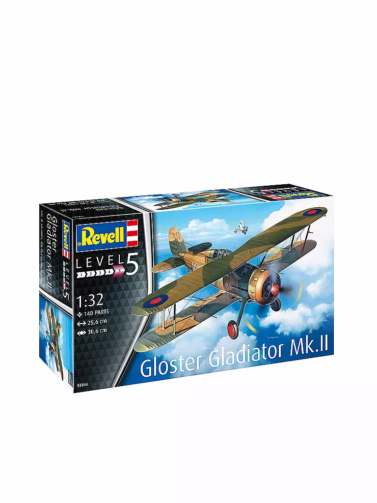 REVELL | Modellbausatz - Gloster Gladiator Mk. II 03846 | keine Farbe