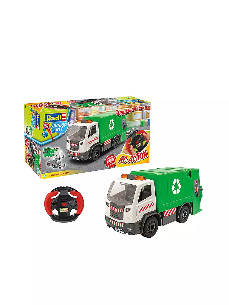 REVELL | Modellbausatz - Junior Kit RC Garbage Truck | transparent