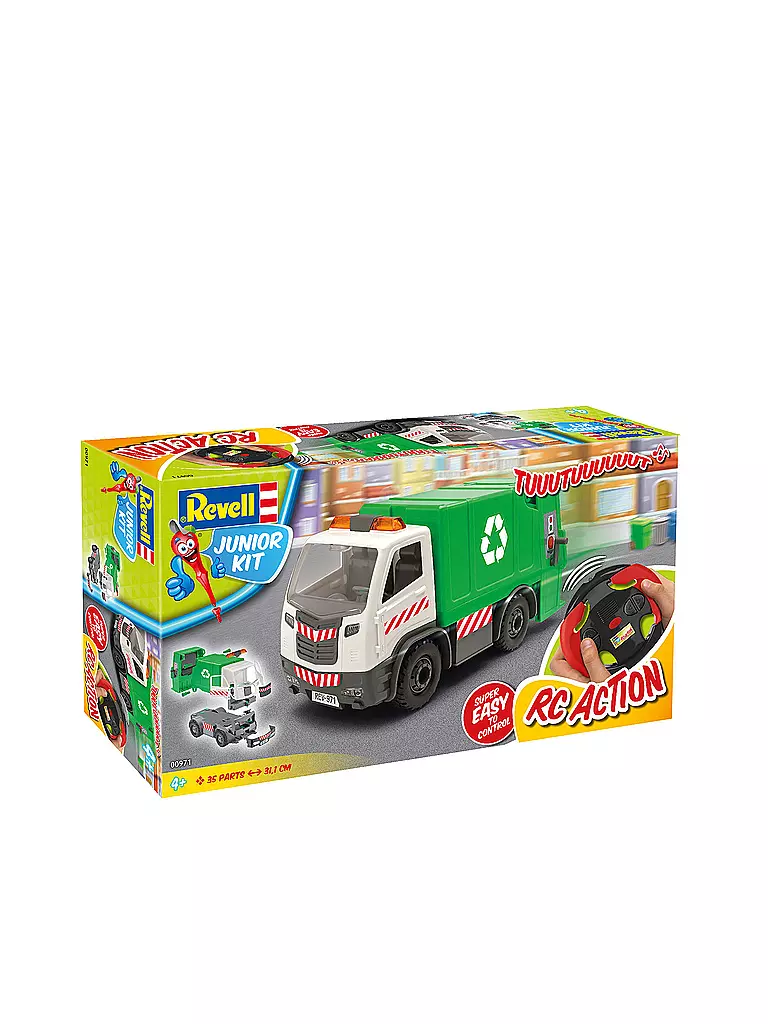 REVELL | Modellbausatz - Junior Kit RC Garbage Truck | transparent