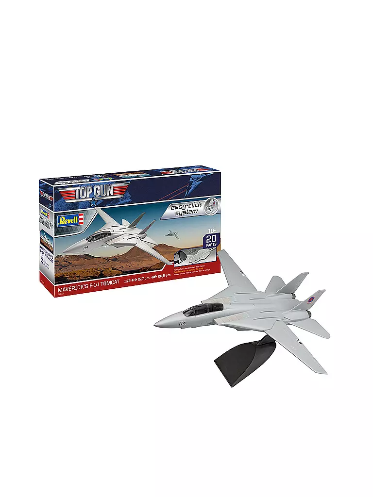 REVELL | Modellbausatz - Maverick's F-14 Tomcat ‘Top Gun’ easy-click | keine Farbe