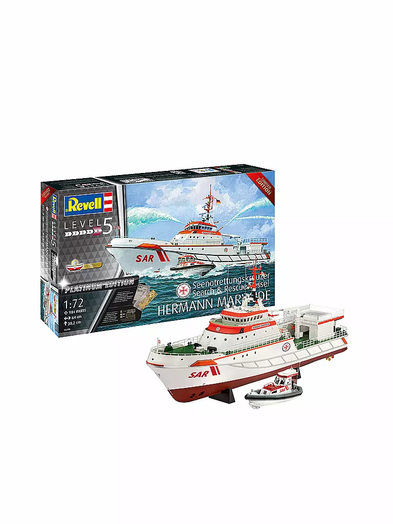 REVELL | Modellbausatz - Search & Rescue Vessel HERMANN MARWEDE | keine Farbe