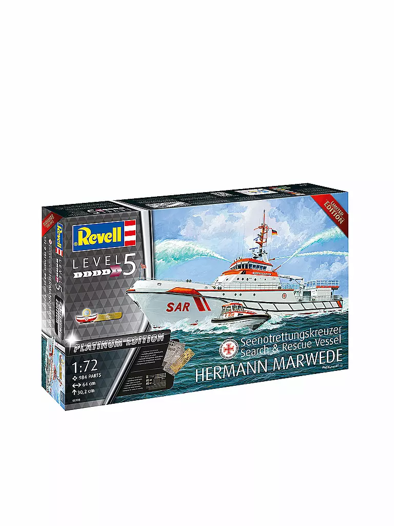 REVELL | Modellbausatz - Search & Rescue Vessel HERMANN MARWEDE | keine Farbe