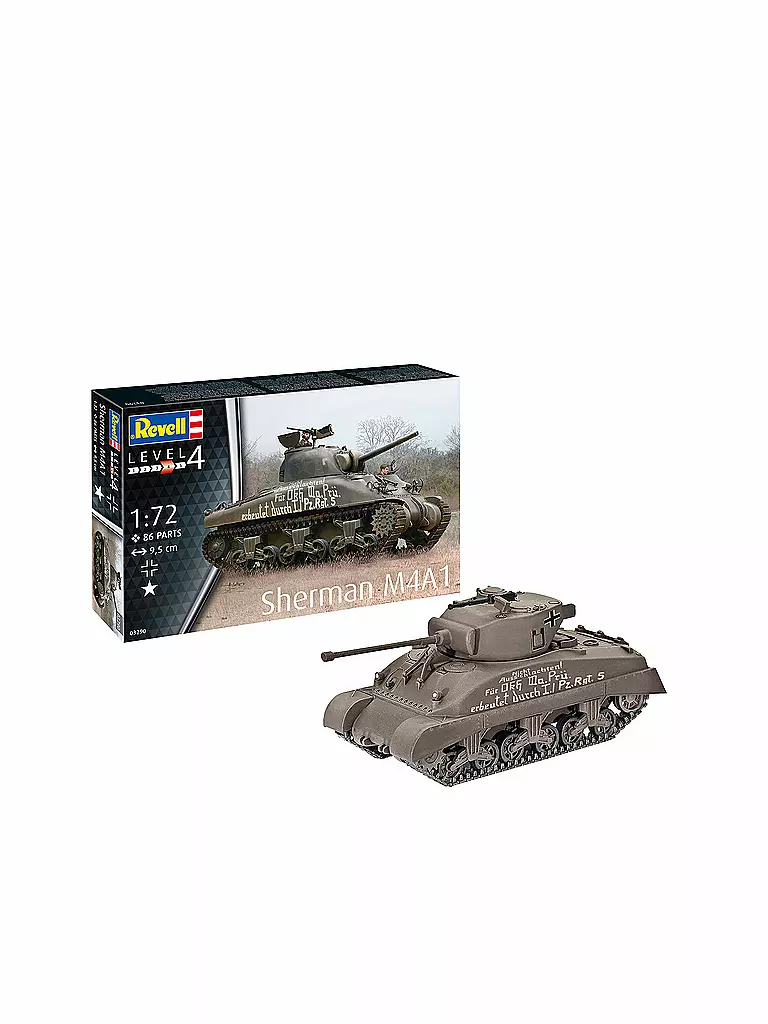 REVELL | Modellbausatz - Sherman M4A1 | keine Farbe