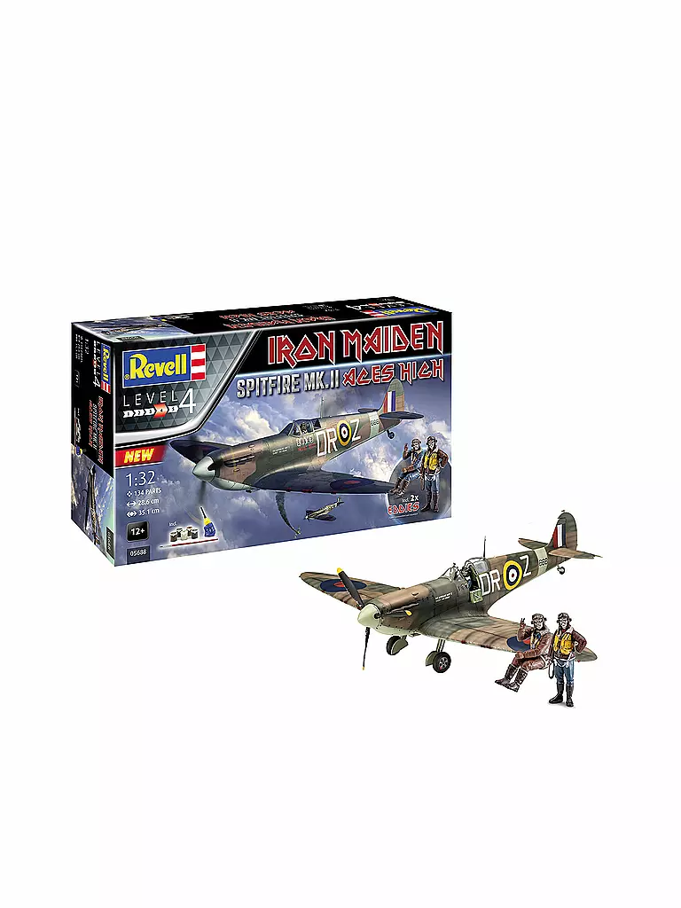 REVELL | Modellbausatz - Spitfire Mk.II "Aces High" Iron Maiden | transparent