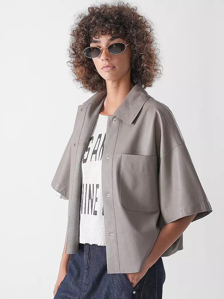 RIANI | Lederjacke  | beige