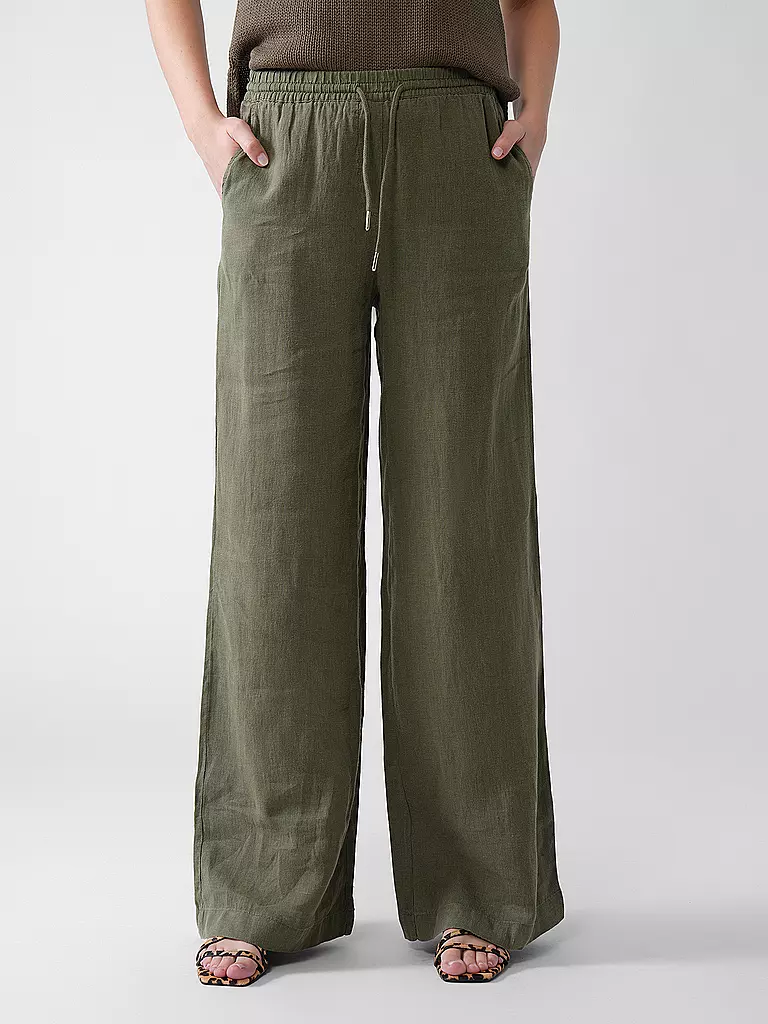 RIANI | Leinenhose | grün
