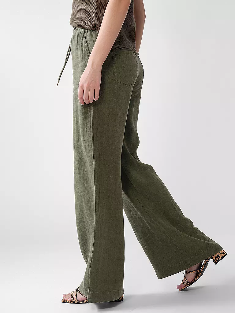 RIANI | Leinenhose | grün