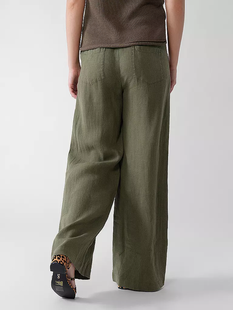 RIANI | Leinenhose | grün