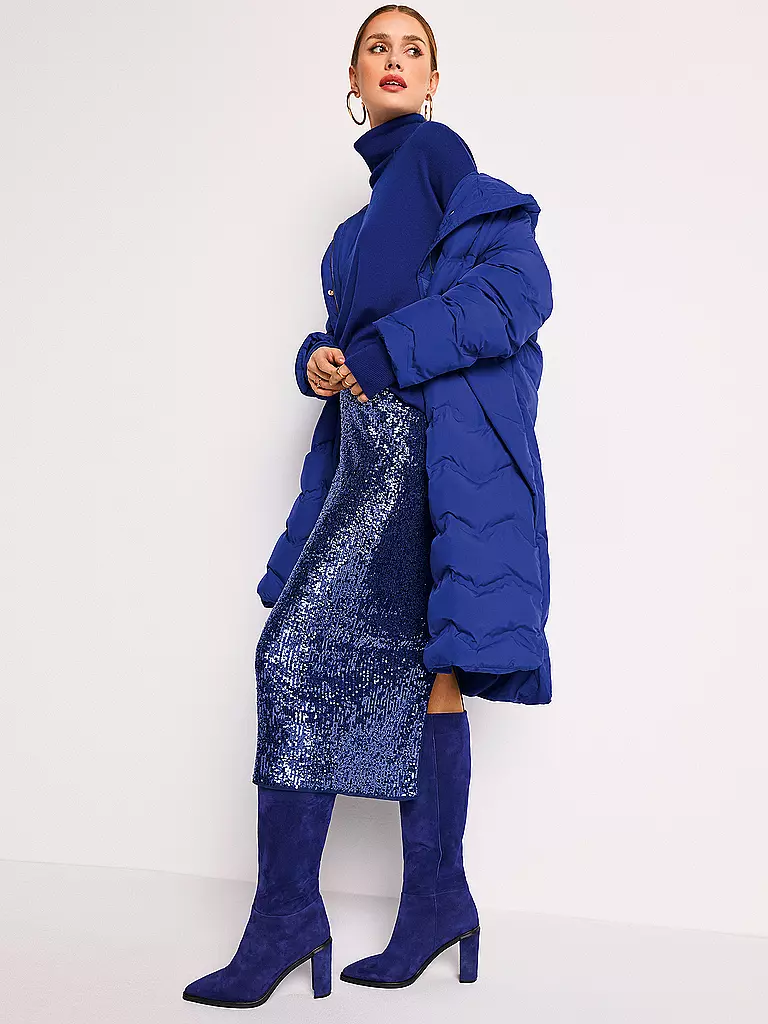 RIANI | Rollkragenpullover  | blau