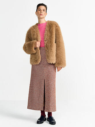 RICH & ROYAL | Jacke in Felloptik 