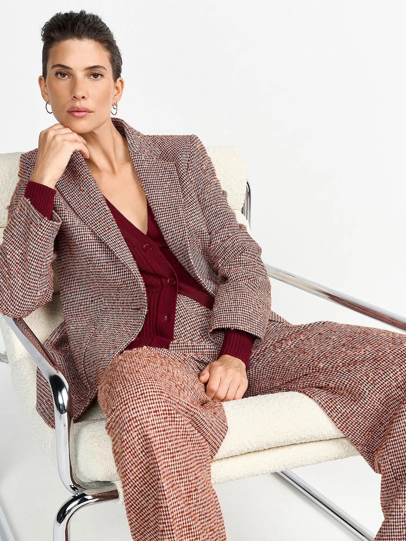 RICH & ROYAL | Businesshose  | dunkelrot