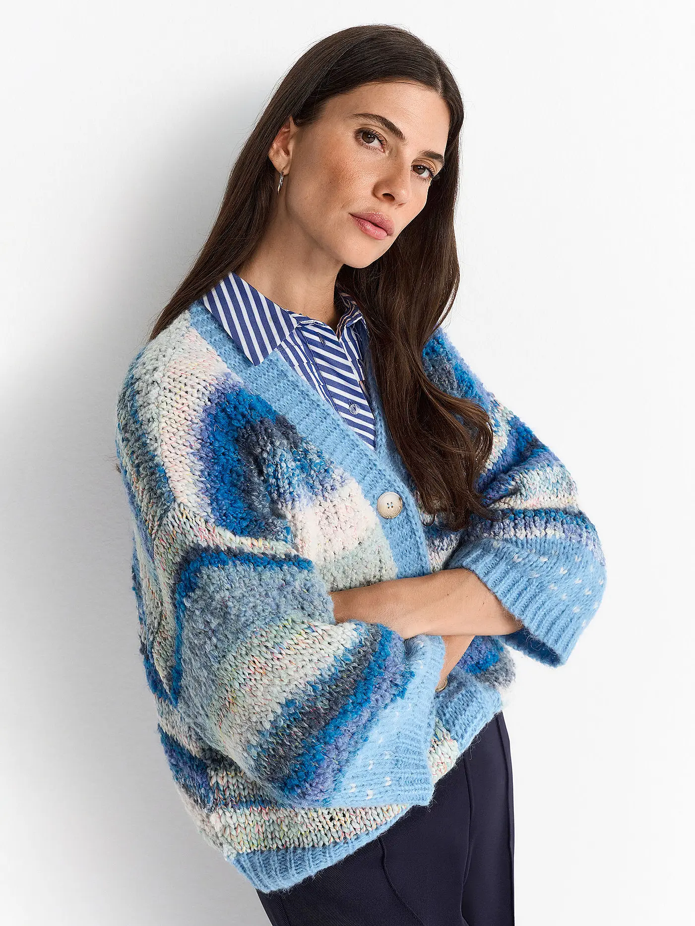 RICH & ROYAL | Cardigan | blau