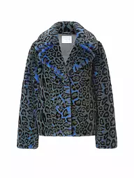 RICH & ROYAL | Jacke in Felloptik  | blau