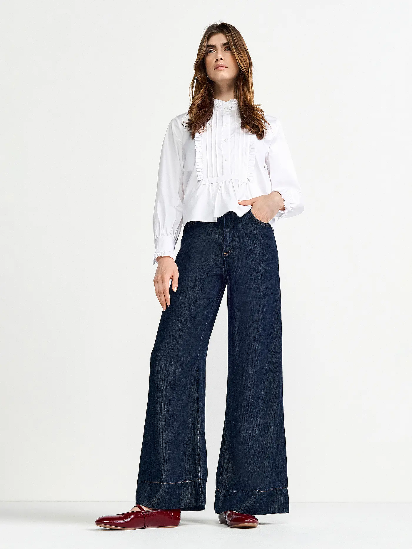 RICH & ROYAL | Jeans Wide Leg  | blau