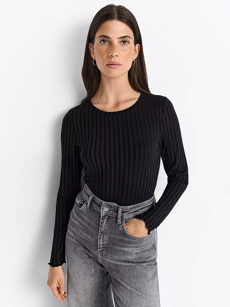 RICH & ROYAL | Langarmshirt | schwarz