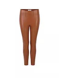 RICH & ROYAL | Leggings in Lederoptik | braun