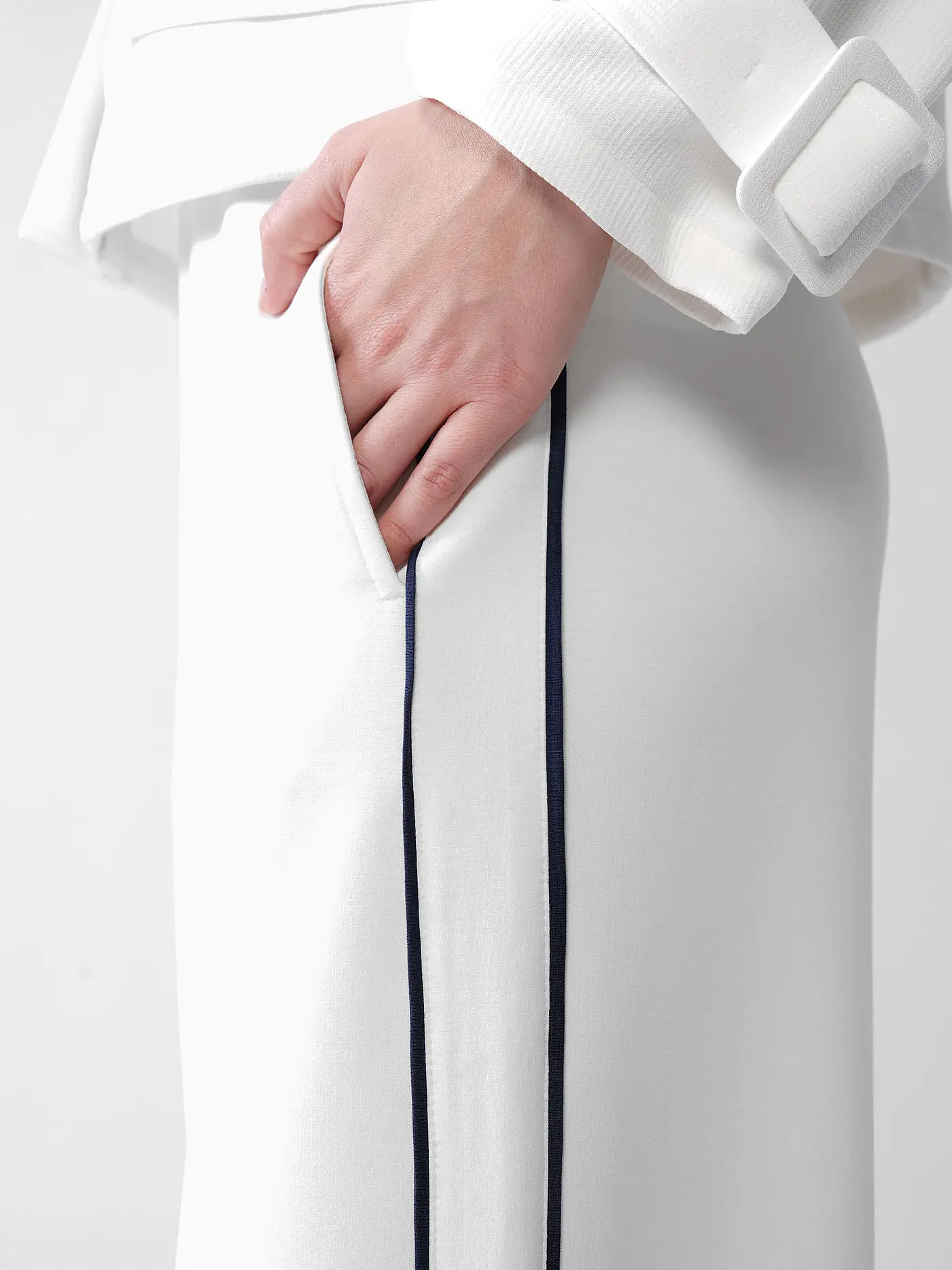 RICH & ROYAL | Marlenehose  | creme