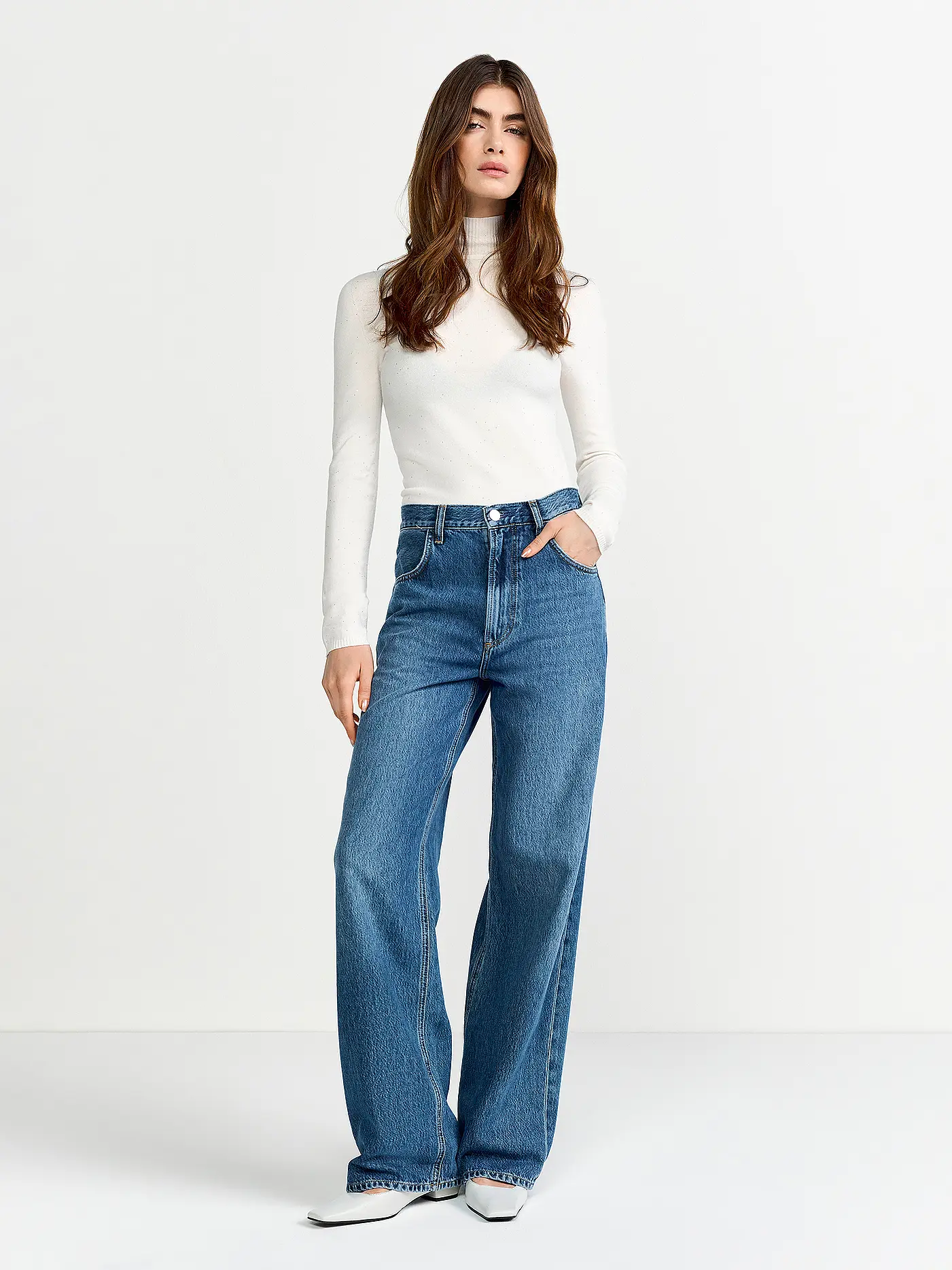 RICH & ROYAL | Rollkragenpullover  | creme