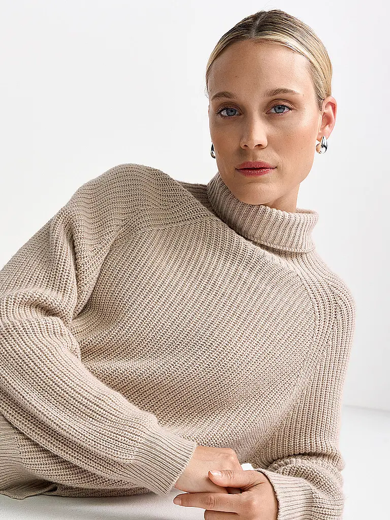 RICH & ROYAL | Rollkragenpullover  | beige