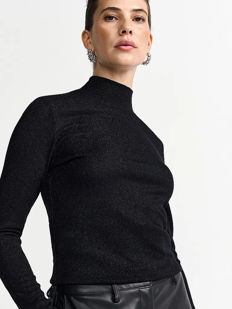 RICH & ROYAL | Rollkragenpullover  | schwarz