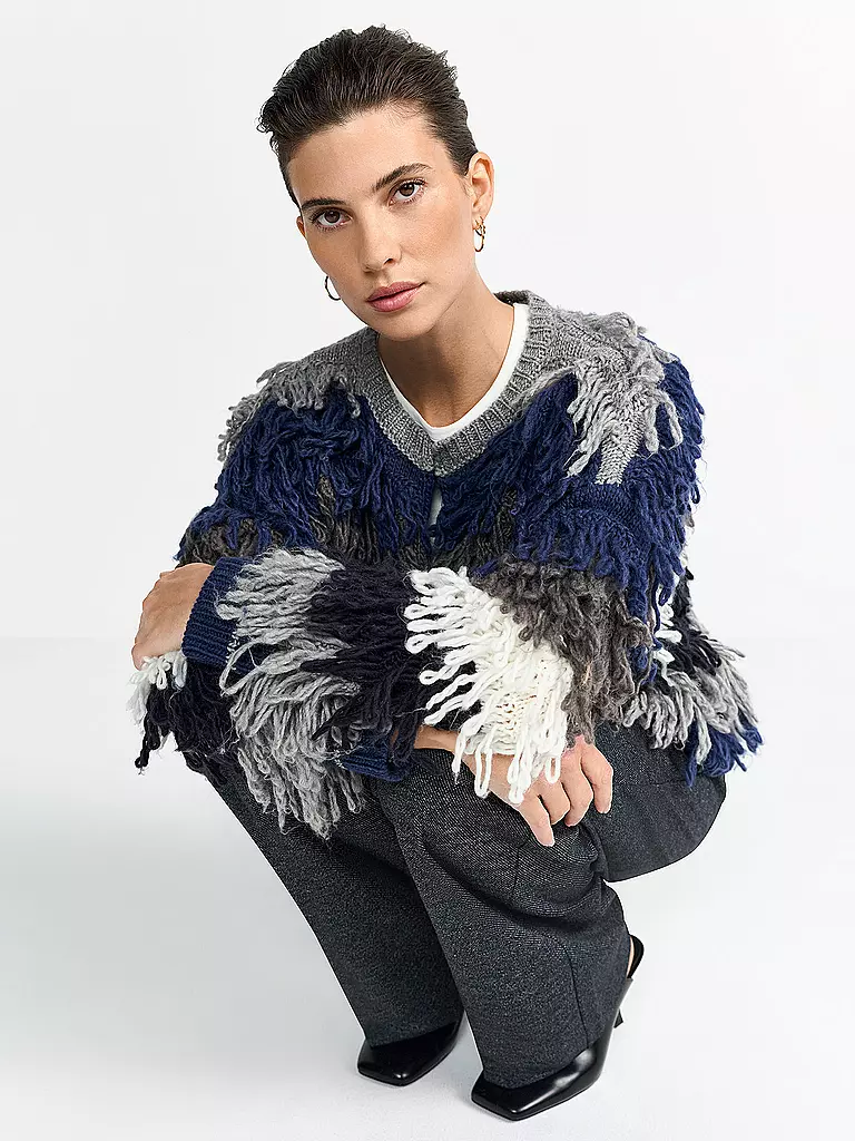 RICH & ROYAL | Strickjacke | grau