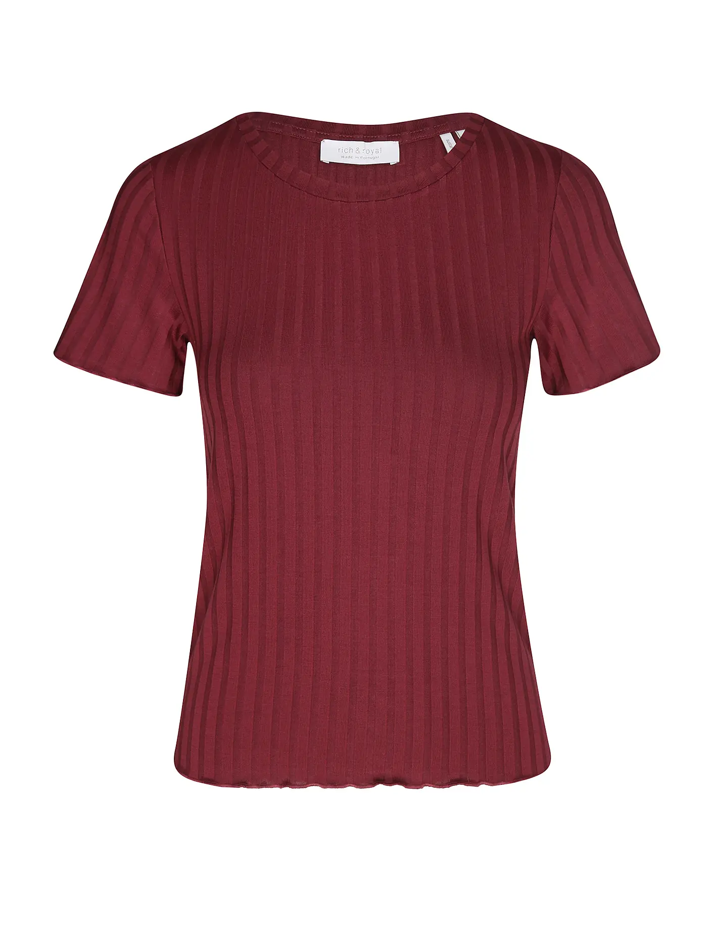 RICH & ROYAL | T-Shirt  | dunkelrot