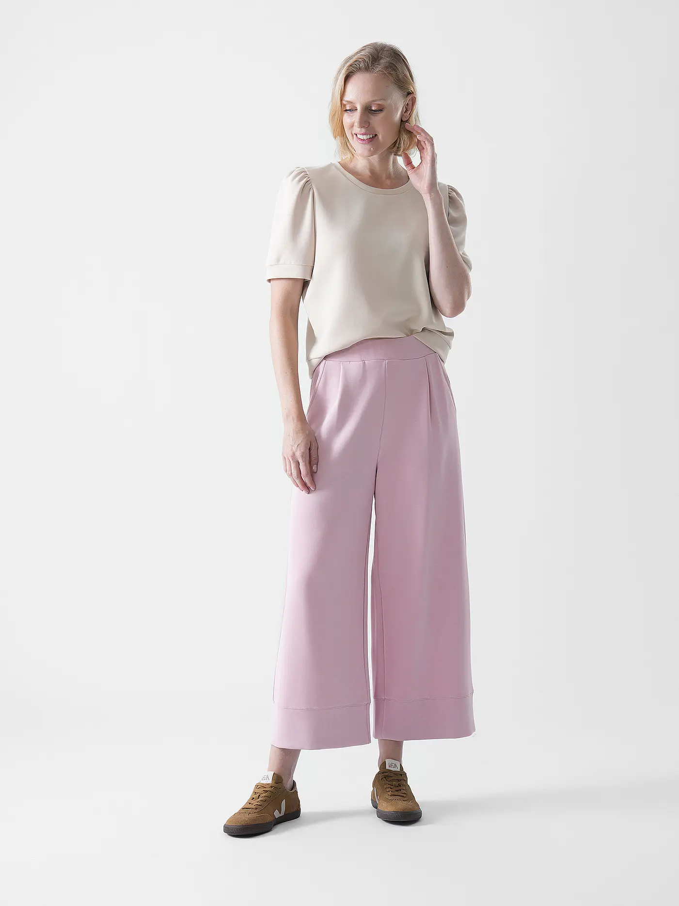 RICH & ROYAL | T-Shirt  | beige