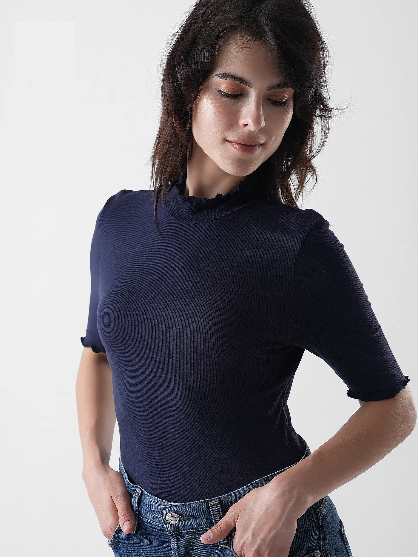 RICH & ROYAL | T-Shirt  | dunkelblau