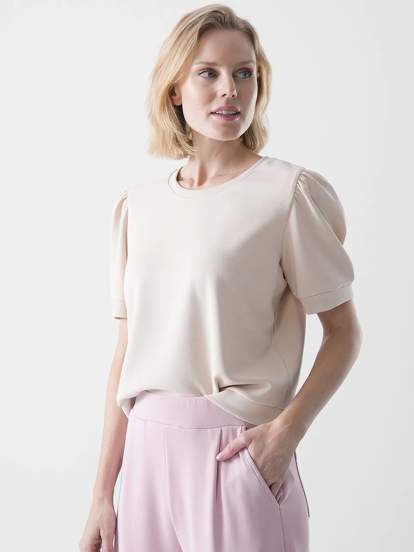 RICH & ROYAL | T-Shirt  | beige