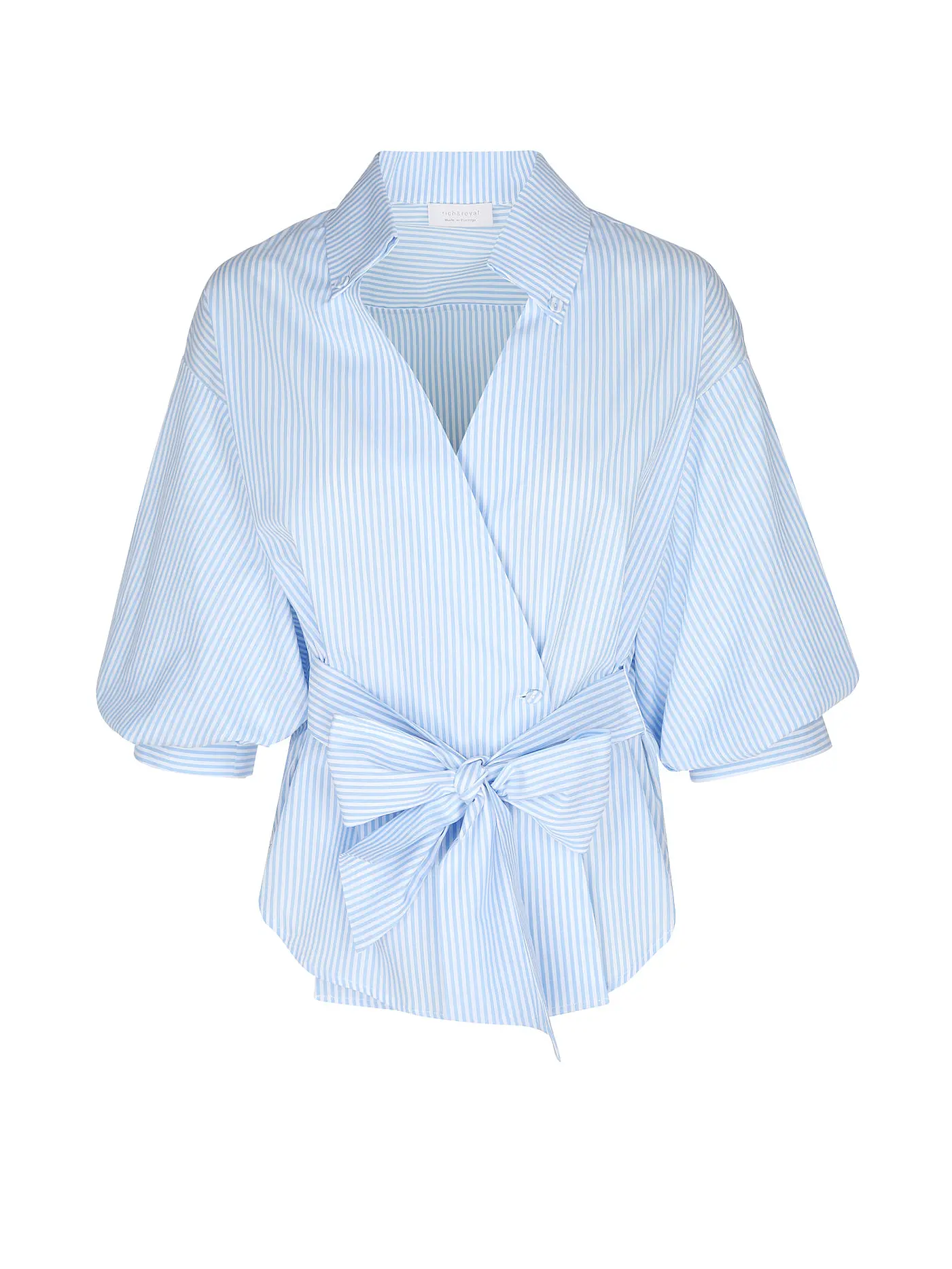 RICH & ROYAL | Wickelbluse  | hellblau