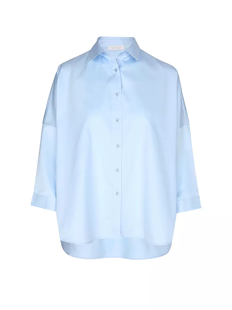 RICH & ROYAL | Bluse Oversized Fit | hellblau