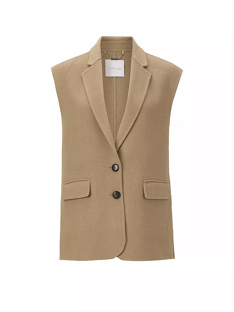 RICH & ROYAL | Gilet  | camel