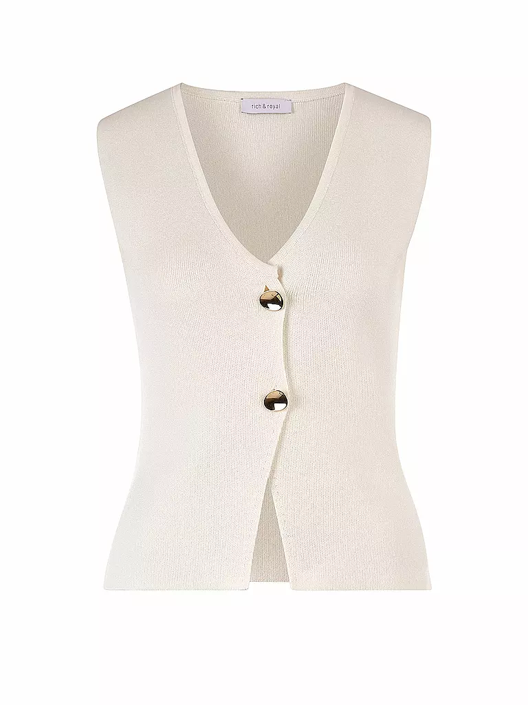 RICH & ROYAL | Gilet | creme