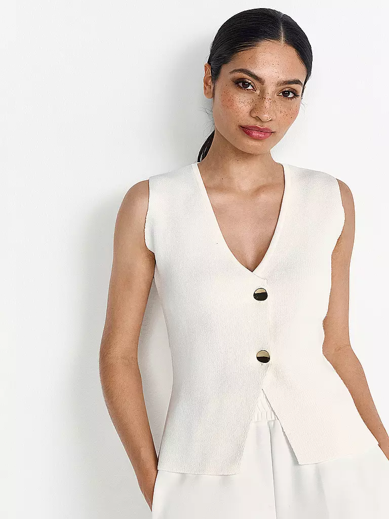 RICH & ROYAL | Gilet | creme