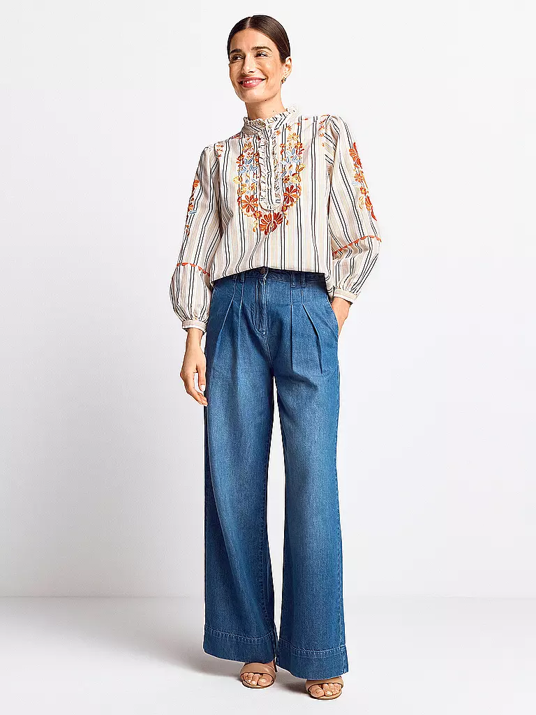 RICH & ROYAL | Jeans Wide Leg  | blau