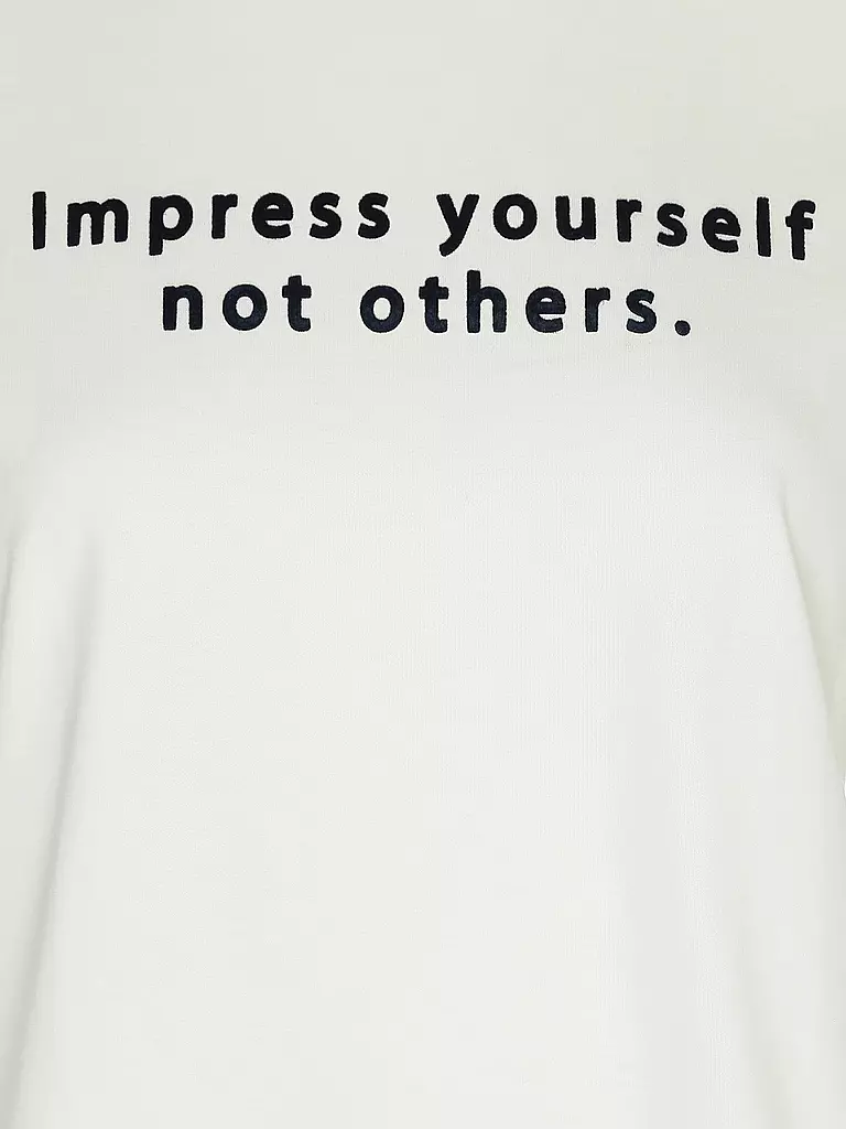 RICH & ROYAL | T Shirt IMPRESS YOURSELF | creme