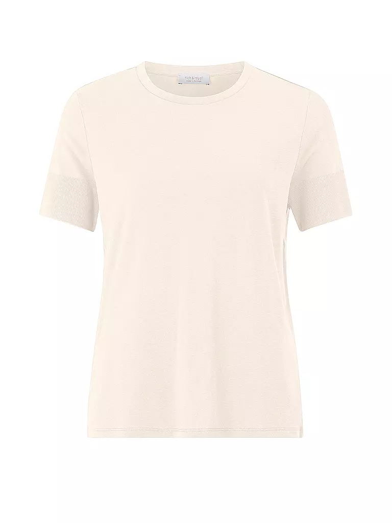 RICH & ROYAL | T-Shirt  | creme