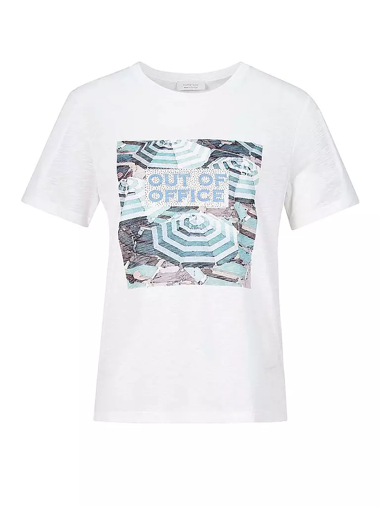 RICH & ROYAL | T-Shirt OUT OF OFFICE | weiss