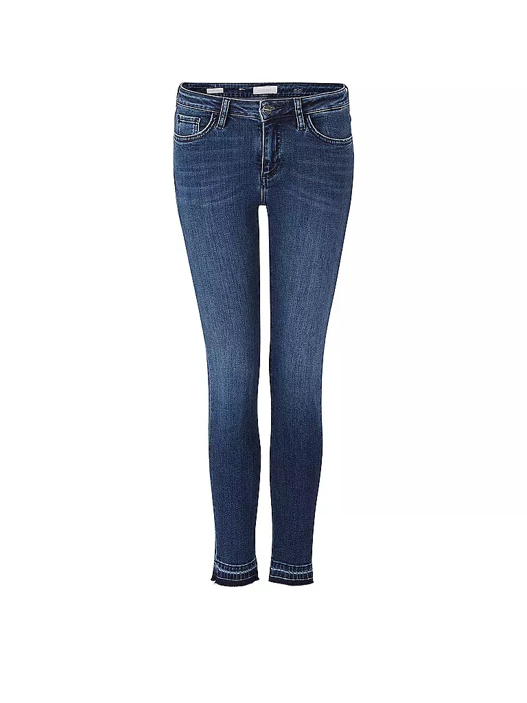 Jean Skinny Moto RICH&ROYAL - Taille 29/32 - Coupe Slim Avec Rivets - Noir/bleu Délavé - Occasion En Très Bon état