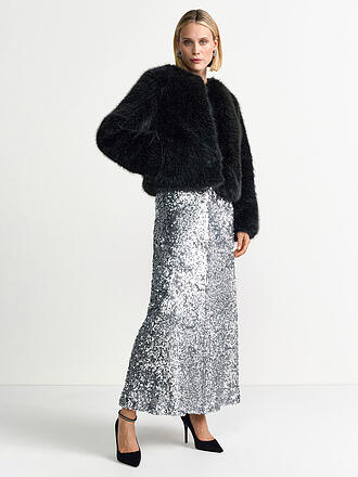 RICHROYAL | Jacke in Felloptik 