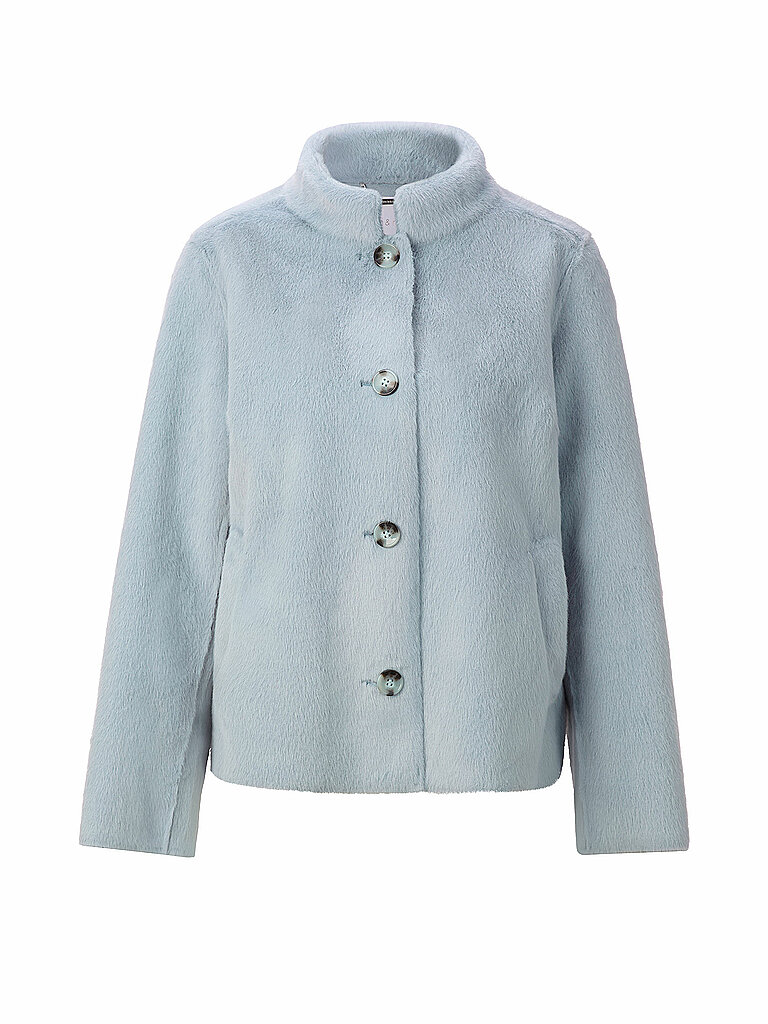 RICHROYAL Jacke in Felloptik hellblau | 34