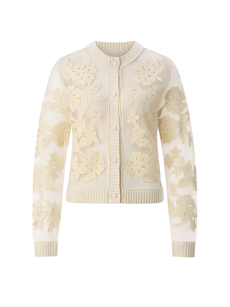 RICHROYAL Strickjacke creme | L