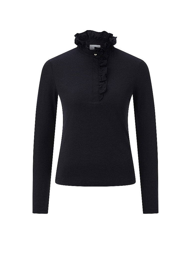 RICHROYAL Langarmshirt schwarz | M