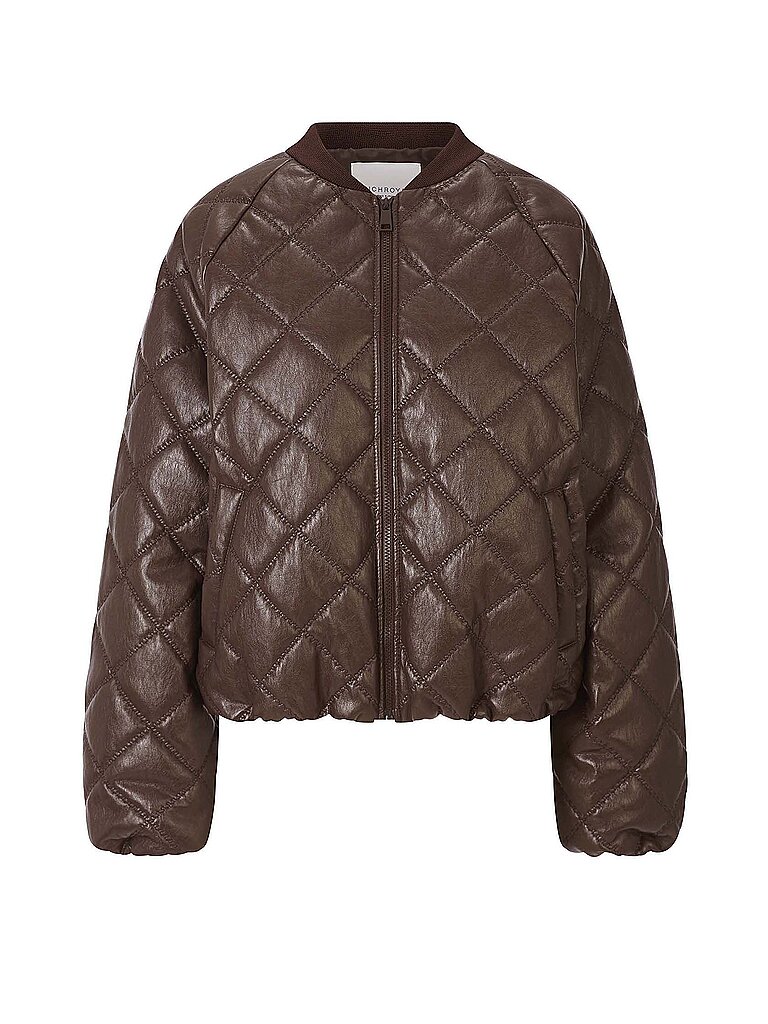 RICHROYAL Jacke in Lederoptik braun | M