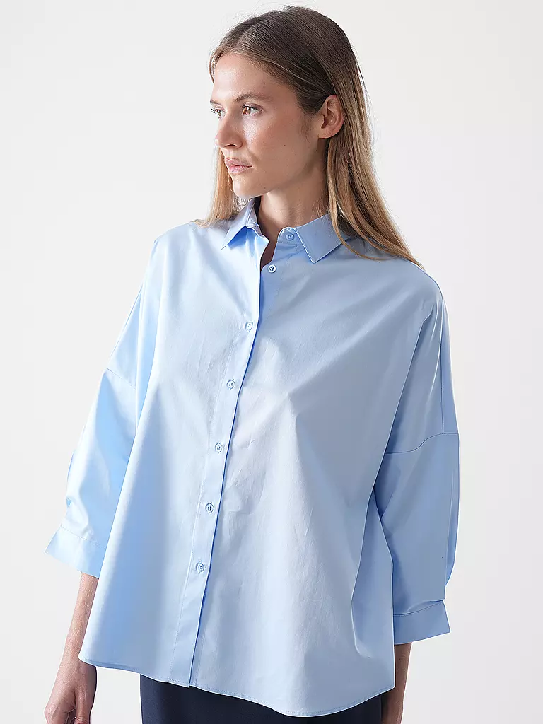RICHROYAL | Bluse Oversized Fit | Hellblau