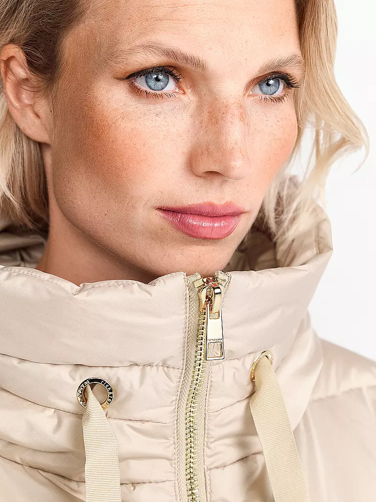 RICHROYAL | Daunensteppmantel | Beige