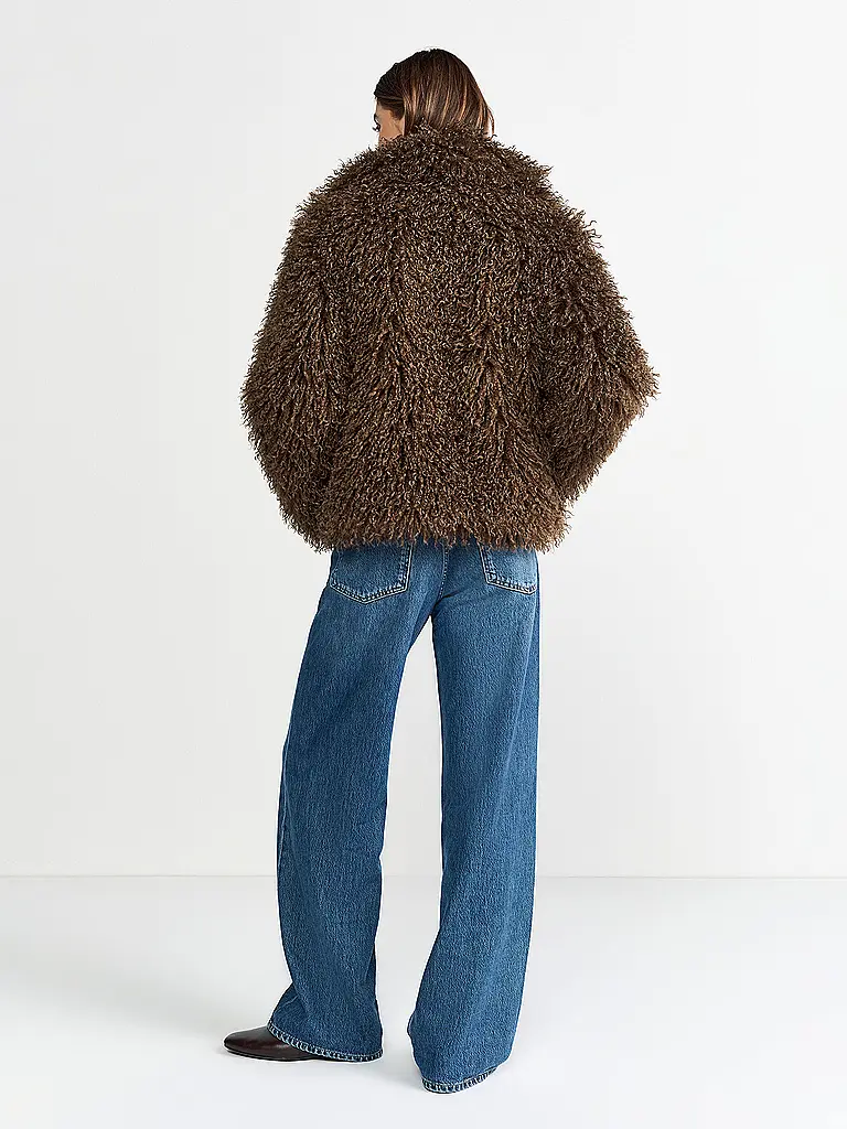 RICHROYAL | Jacke in Felloptik | Braun