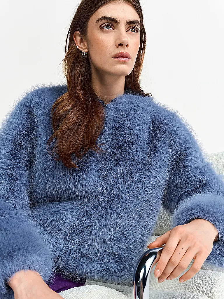 RICHROYAL | Jacke in Felloptik | 